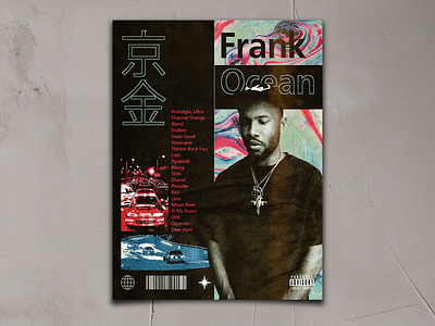 Frank Ocean - Poster Design branding cover coverart design graphic design poster poster design