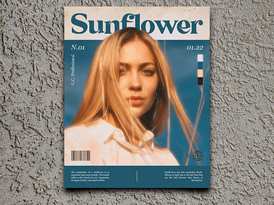 Sunflower - Cover Magazine Design branding cover coverart design graphic design magazine magazine cover poster poster design