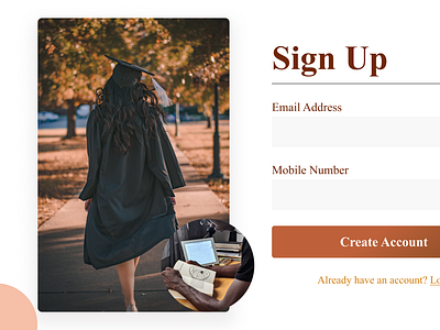 Day 1 Challenge (Create a sign up page) #DailyUI