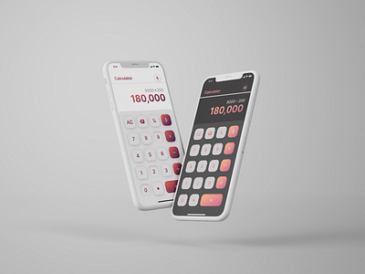 Standard Calculator with Light & Dark mode dailyui design graphic design productdesign ui uiux ux