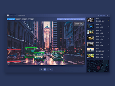 智能视频分析系统 dashboad ui ux