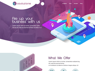 Souluzione design illustration web webdesign website design