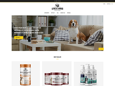 Lithe and Limber design ui web webdesign website design