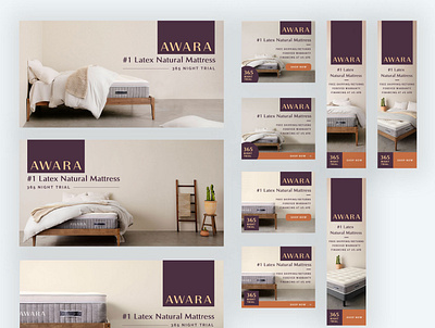 Awara Mattress banner ads banner design