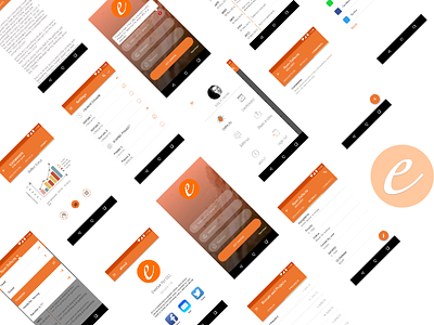 Evolve android app orange ui ux