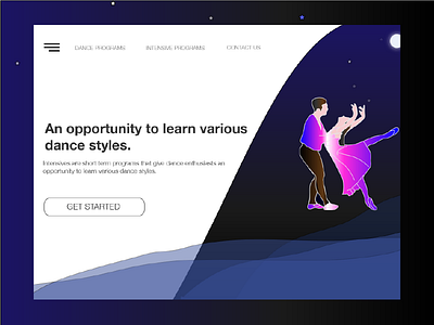 Night dance illustration nightdance ui ux