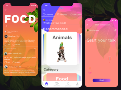 Talk app ios mobileapplication ui ux