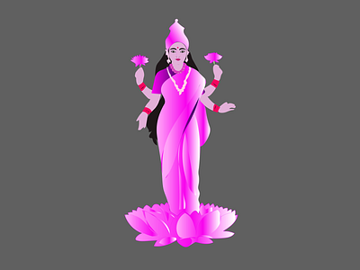 Goddess <3 beauty goddess illustration indian lakshmi woman