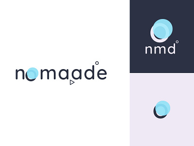 Logo - nomaade (fictional) app blue branding fictional freelance geometric logo managment minimal nomade planning simple webapp