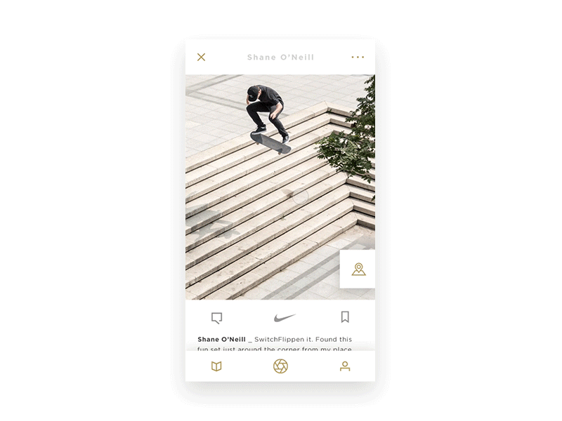 SOB _ Profile and Menu Animation app product concept product page skateboarding ui ux