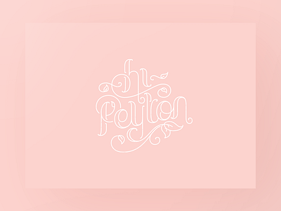 Hi Peyton hand type illustration type typography