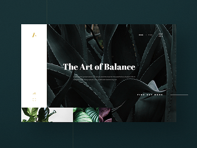 The Avertory green landing page plant plant website ui ui design ux web