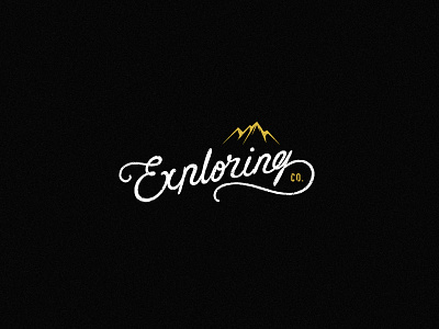 Exploring Co. apparel branding coffee design icon lettering logo type