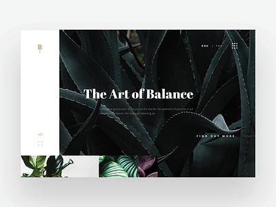 Botany branding design ecommerce plants ui ux web website