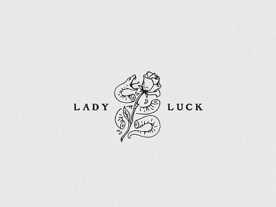 Lady Luck Tattoos branding design icon illustration logo logodesign tattoos typography
