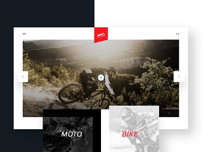 LEATT bikes design ecommerce landing page motorbike ui ux design web website