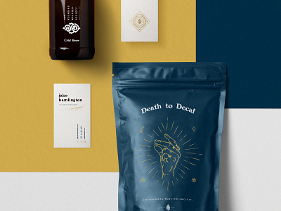 WOKE - Roasted Society branded collateral branding business cards coffee packaging illustration logo monogram packaging packagingdesign