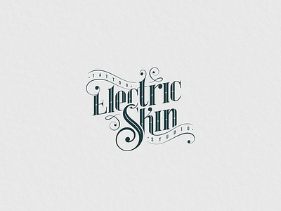 Electric Skin branding design icon illustration lettering logo tattoo type typography vector