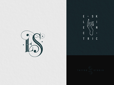 Electric Skin branding design icon illustration lettering logo tattoo type typography vector