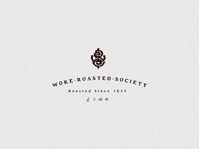WOKE - Roasted Society animation branding design flat icon identity illustration illustrator lettering logo minimal type typography vector