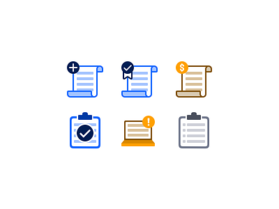 Online Quote Icons form icons illustration insurance ui web