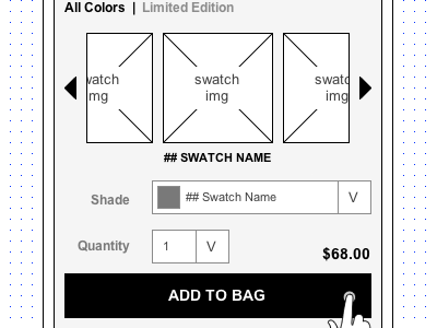 mCommerce - Wireframing Swatches