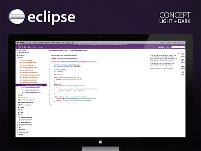Eclipse Concept / Mockup concept design desktop eclipse ide interface mockup software