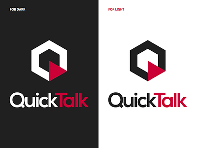 QuickTalk Logo brand branding forums logo quicktalk