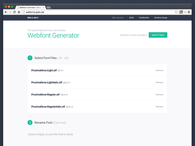 Webfonts-Generator fonts generator material tool webfonts