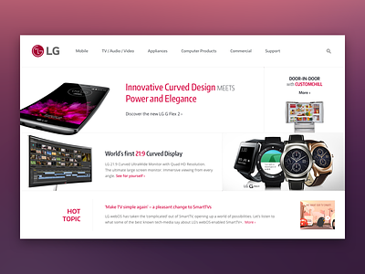 [Mockup] LG Website company lg mockup sketch website