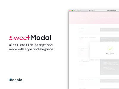 SweetModal - jQuery Library
