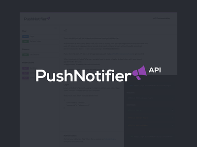 PushNotifier - APIv2 Documentation api doc documentation help pushnotifier