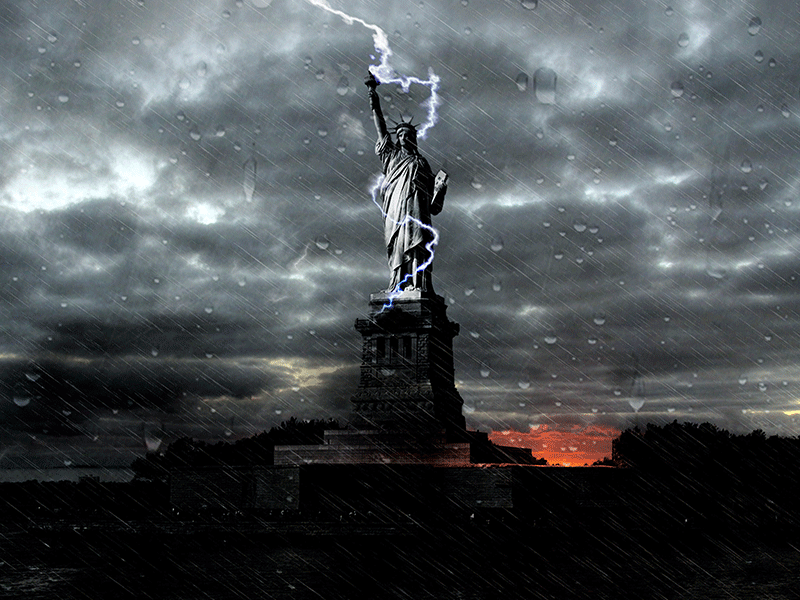 #tbt My first ever matte painting made adobe photoshop matte painting statue of liberty