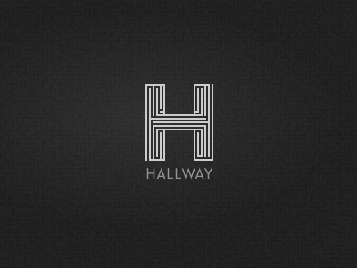Hallway Logo h logo maze