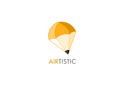 Airtistic Logo logo parachute pencil