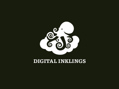 Digital Inklings Logo ink logo octopus