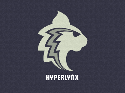 Hyperlynx Revised animal brown cat lightning logo lynx tan wildcat