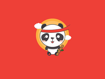 Panda Pan Pan 🐼 animal china panda red sticker