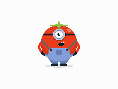 Bee doo bee doo! 🍅 minion stickermule tomato