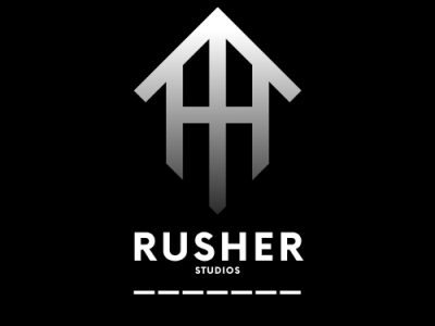 Rusher Studios Logo branding logo