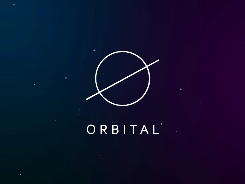 Orbital Logo animation logo orbital space stars stellar