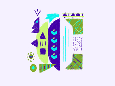 Letter C - 36 days of type flat design illustration