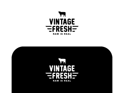 Logo for Vintage Fresh- A Milk Production Startup