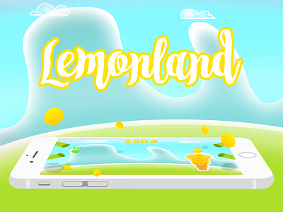 Lemonland 2d blue character concept game art game design green illustration lemon mobile game