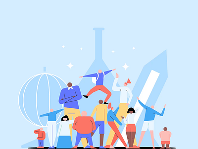 Brainly Community - New Home Page Animation 2d animation brainly character design illustration svg