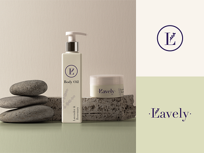 Lavely - Lavender Biocosmetics bio branding color bars cosmetics design lavender logo logo design logodesign logotype natural purple skin skincare