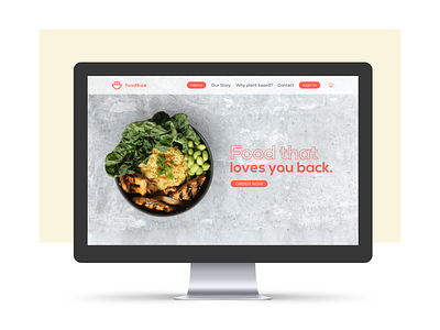 Foodbae - home page asian food banner food food delivery home page interface landing page ui web web design web interface