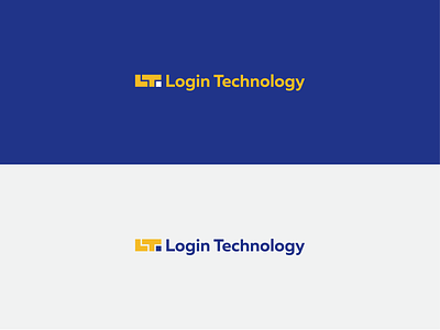 Login Technology logo blue blue and yellow branding design letter l letter t logo logo design logodesign logotype lt yellow