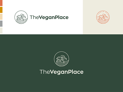 The Vegan Place - logo design branding flower food green leaf logo logo design logodesign logotype malaysia restaurant vegan vegan restaurant veggy