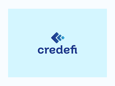 Credefi Logo Design blockchain blue branding c logo credefi credit crypto design finance loan logo logo design logodesign logotype p2p